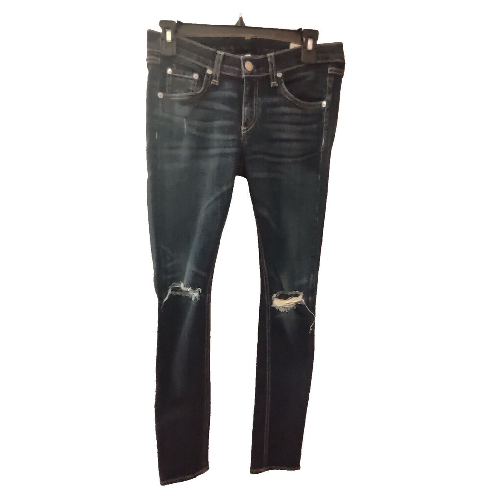 Rag & Bone Jeans Slim Distressed Skinny in Ayoyama Size 26 Grunge - Picture 1 of 11